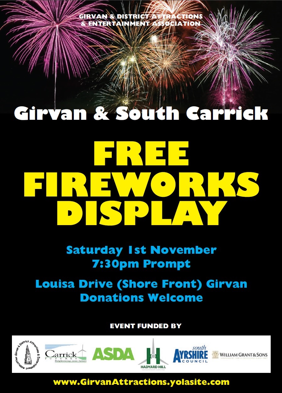 Girvan Fireworks – 1st Nov 2014