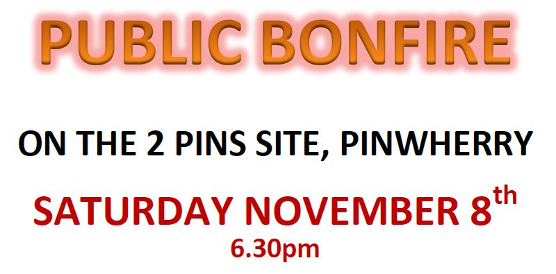 Public Bonfire – 8th Nov 2014